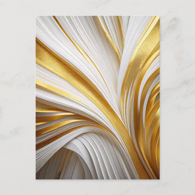 Wit Goud Retro  Vykort (Framsida)