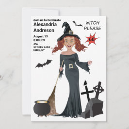 Witch, 60:e födelsedag: nya kvinnor inbjudningar