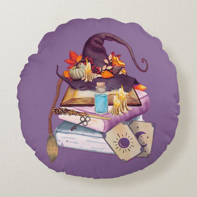 Witch Altar Rund Kudde (Framsidan)