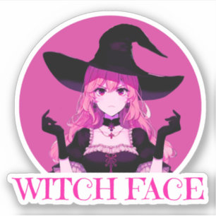 Witch Ansikte Klistermärken