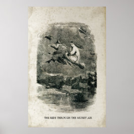 Witch Antique Halloween Witches på rum Poster