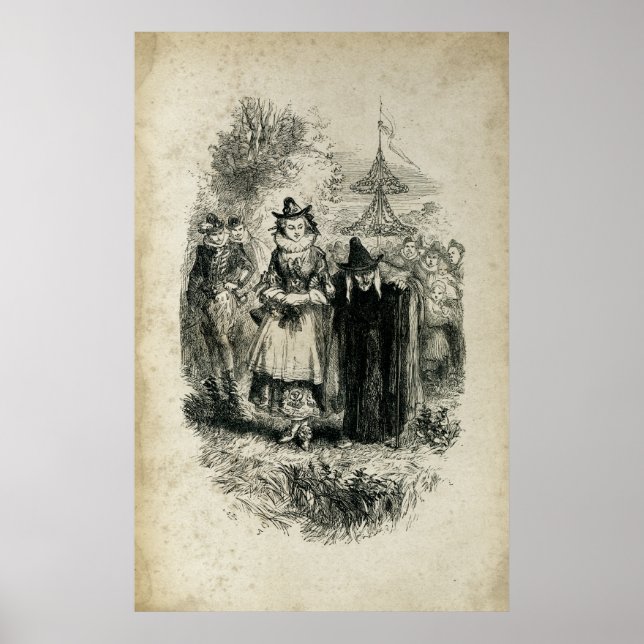 Witch Antique Halloween Witches Poster (Framsidan)