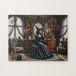 Witch är hänskjuten drottning Anne Goth Victorian  Pussel