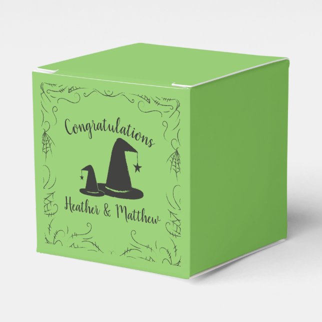 Witch Baby Shower Halloween Presentaskar (Framsidan Sidan)