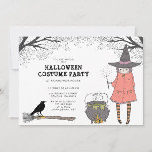 Witch Barn Halloween Costume Party-inbjudan Inbjudningar