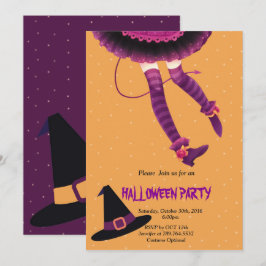 witch ben Halloween Inbjudningar