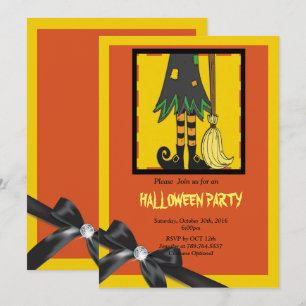 witch ben Halloween Inbjudningar