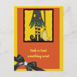 witch ben Halloween Vykort