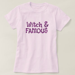 Witch & Berömd Halloween Glitter T Shirt