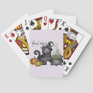 Witch Black Cat Witch Vibes Casinokort