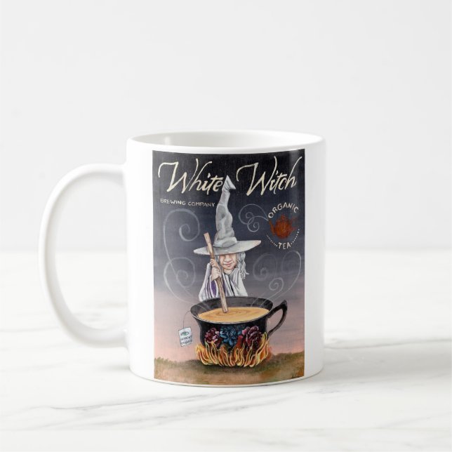 Witch Brew Halloween Card Kaffemugg (Vänster)
