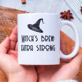Witch Brew White Halloween Coffee Mugg