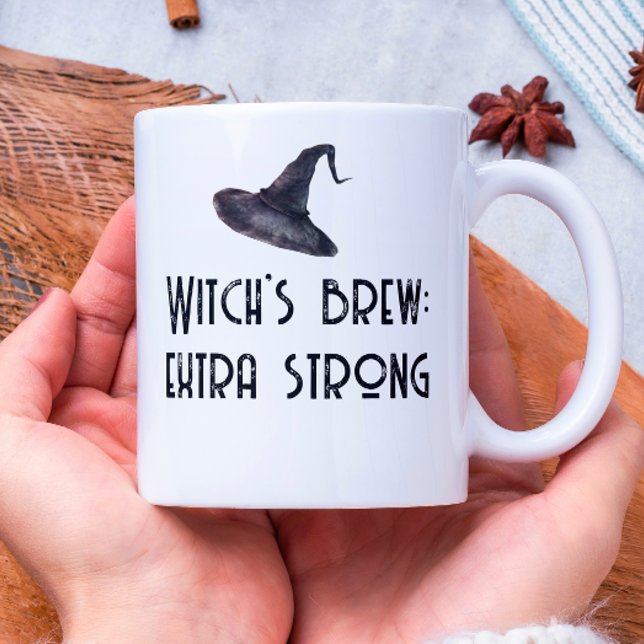Witch Brew White Halloween Coffee Mugg (Skapare uppladdad)