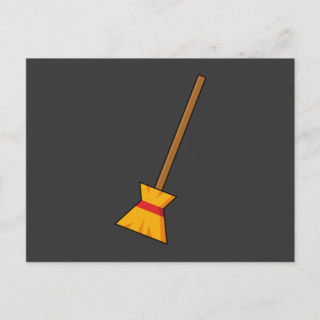 Witch Broom Helg Vykort (Framsida)