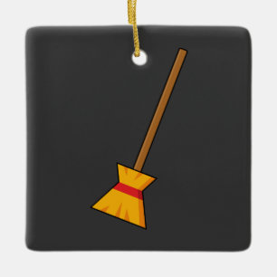 Witch Broom Julgransprydnad Keramik