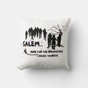 Witch Broom Visit Salem Basic Tourist Kudde