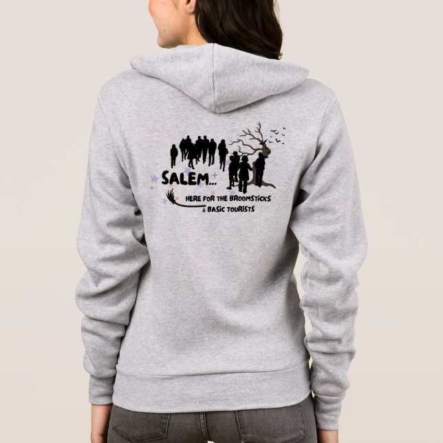 Witch Broom Visit Salem Basic Tourist T Shirt (Baksida)