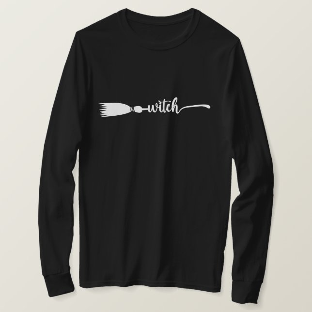 Witch Broomstick T-Shirt (Design framsida)