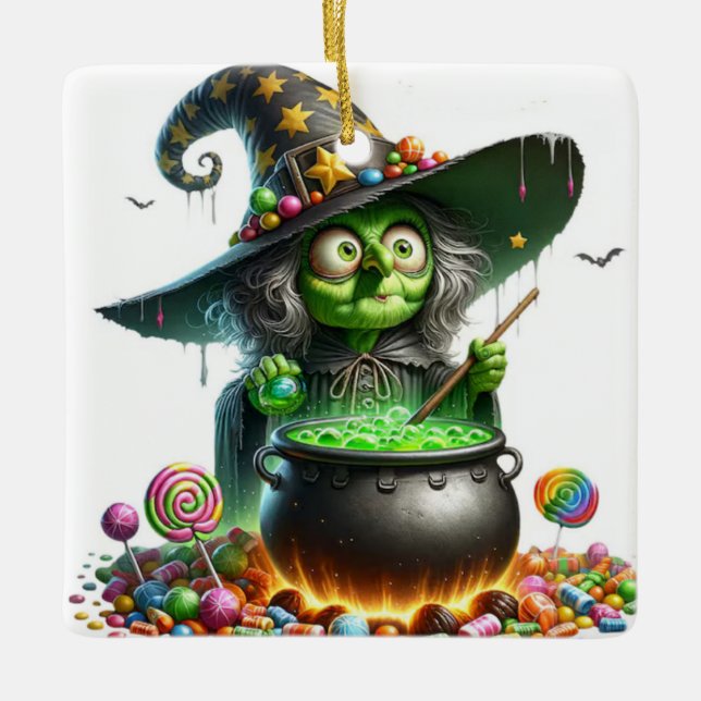 Witch Candy Brew Julgransprydnad Keramik (Framsida)