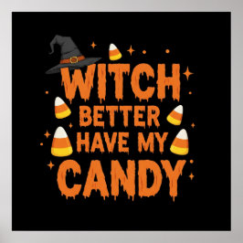 Witch Candy Tee Poster