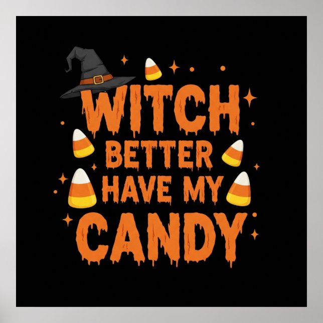 Witch Candy Tee Poster (Framsidan)