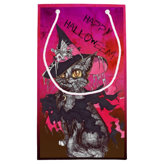 Witch Cat Happy halloween (Baksidan)