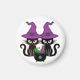 Witch Cat Sisters Magnet