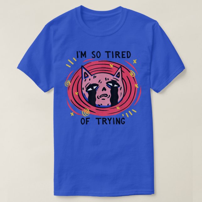 "Witch Cat so Tired of Torking Witch Gothic" T Shirt (Design framsida)