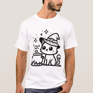 witch cat t shirt