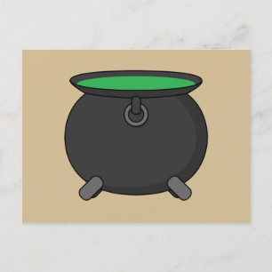 Witch Cauldron Helg Vykort