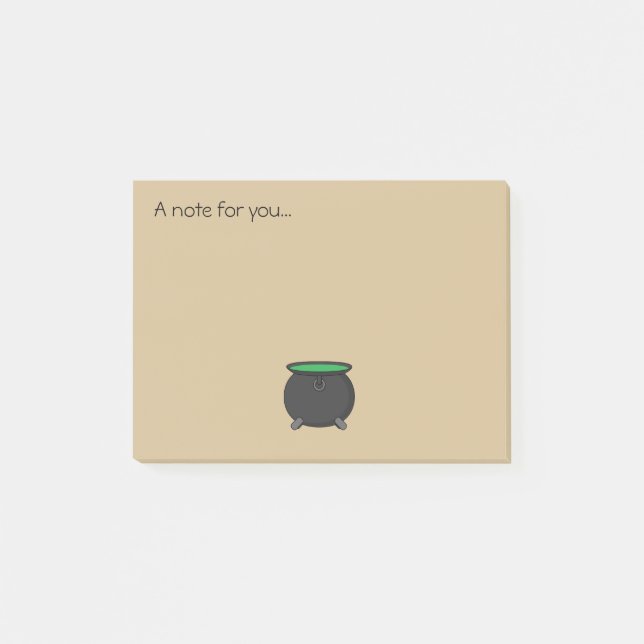 Witch Cauldron | Lägg till text Post-it Block (Framsida)