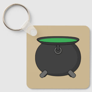 Witch Cauldron Nyckelring
