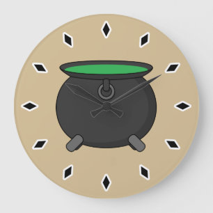 Witch Cauldron Stor Klocka