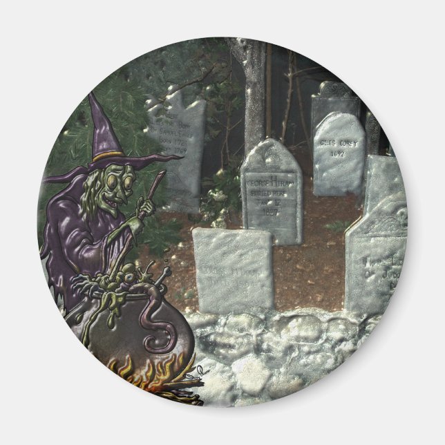 Witch Cemetery Magnet (Framsidan)