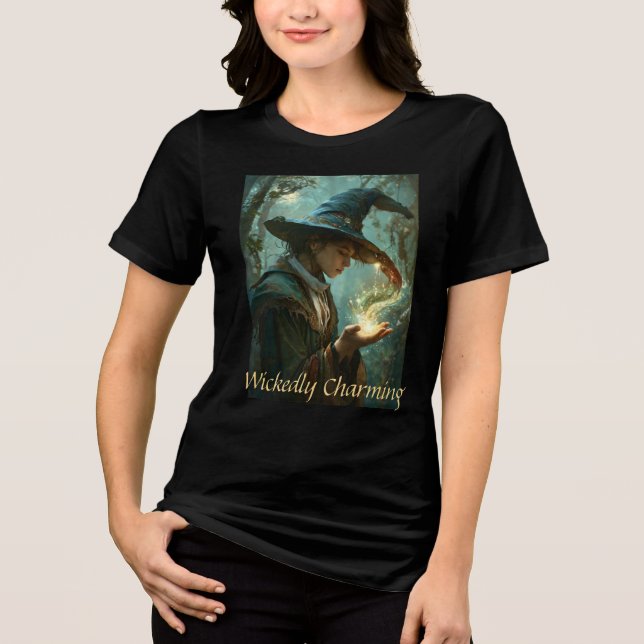 Witch Charming Witch T Shirt (Framsida)