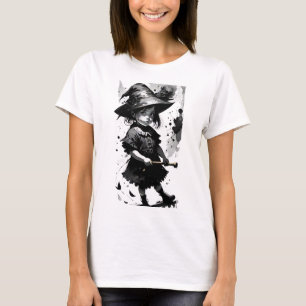 Witch Child Black Bläck Splatter T-Shirt