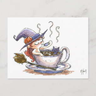 Witch Coffee Break 2 Vykort