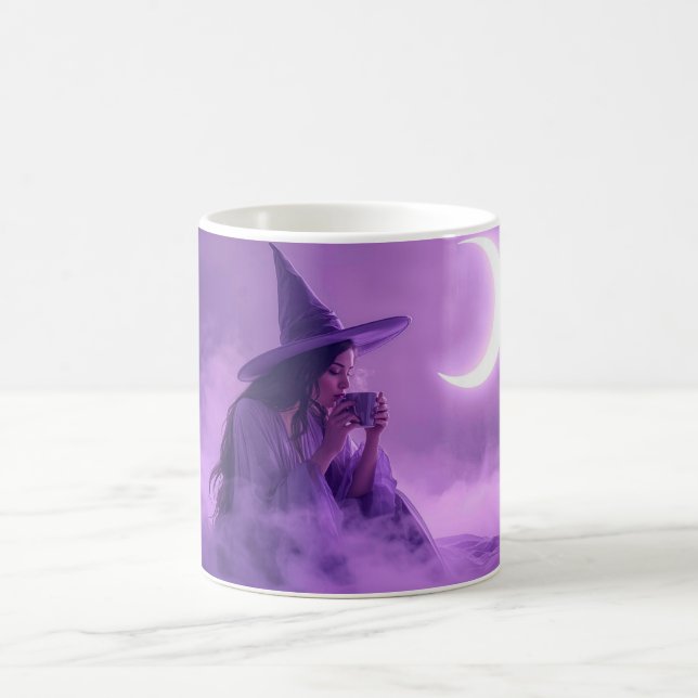 Witch Coffee Mug | Moonlight Halloween Cup Kaffemugg (Center)