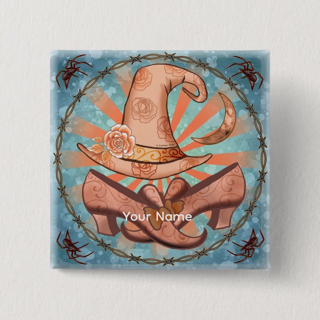 Witch Costume häxPin Knapp (Framsida)