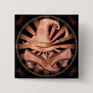 Witch Costume Pin Knapp