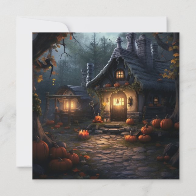 Witch Cottage: Cauldron Cottage Inbjudningar (Framsida)