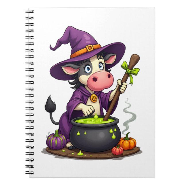 Witch Cow Cauldron Brew Anteckningsbok (Framsidan)