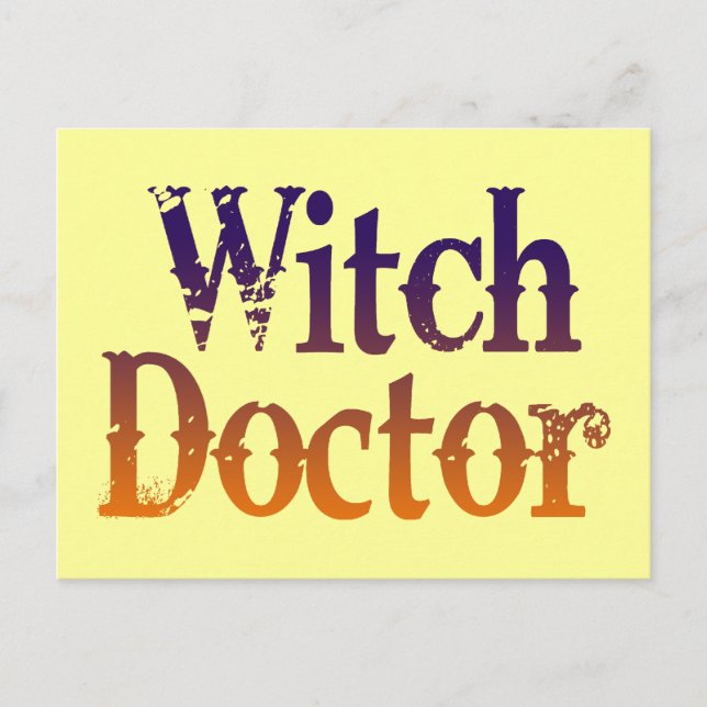 Witch Doktor Vykort (Framsida)
