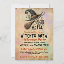 Witch eller Warlock Halloween fest