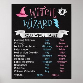 Witch eller Wizard Gamla Wives Tales Poster