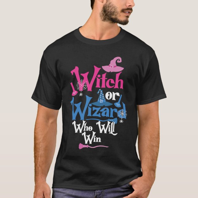 Witch eller Wizard som kommer att vinna Gender Rev T Shirt (Framsida)