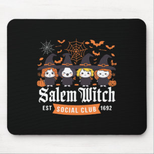 Witch Est 1692 Social Klubb Halloween Womens Girls Musmatta