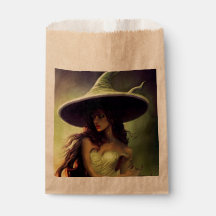 Witch Favor Bag för Halloween