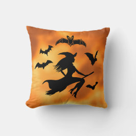 Witch Fladdermöss Måne Kudde