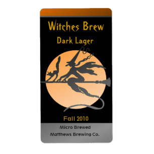 Witch Flaska-etiketter Fraktsedel